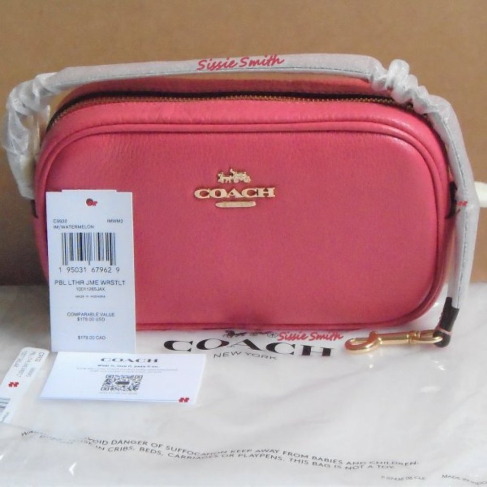 Coach Jamie Wristlet & Mini Skinny in Watermelon - Picture 8 of 14